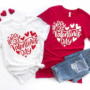 Happy Valentines Day Shirt, Valentines Day Tshirt, Couple Matching Shirt, Valentines Days Gift, Matching Couples Shirt, Mommy and Me Shirt