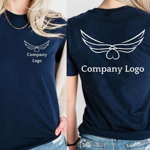 Custom Company Logo T shirt Custom Text Sweatshirt Personalized Custom Hoodie Custom Back and Front T shirt Custom Design Gift Shirt Etsy