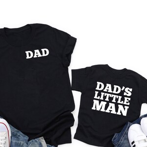 Papa und Papas kleiner Mann Shirt, Papa und Kind Shirt, passendes Vater Baby Geschenk, Vater Sohn passende Shirts, Vatertagsgeschenk, neuer Papa Geschenk