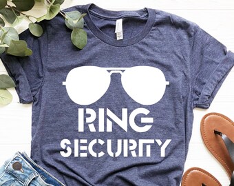 Ring Security Shirt, Wedding T-shirts, Bridal Party Tee, Ring Bearer Outfits, Ring Securer Shirts, Kid Ring Bearer, Wedding Shirts