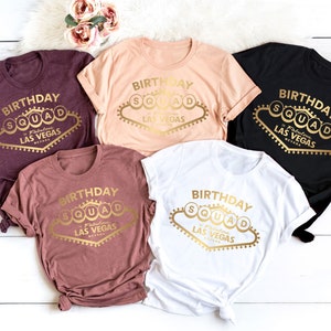 Camisas del equipo de cumpleaños de Las Vegas, camisetas de la reina del cumpleaños de Las Vegas, camisa del equipo de cumpleaños de Las Vegas, suéter del equipo de cumpleaños, camisetas de viaje a Las Vegas a juego
