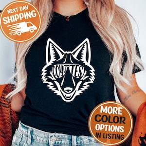 Custom School Coyote T-Shirt, Personalized School Mascot Shirts, Coyote Middle School Tee,Matching Teacher Student T-Shirts,Custom Group Tee