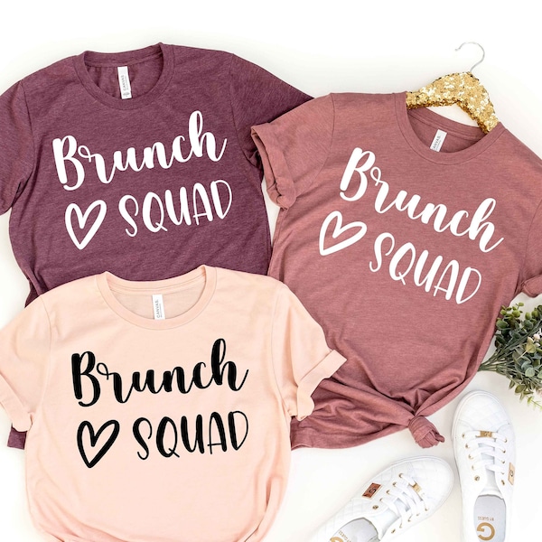 Brunch Squad Shirt, Family Outfit, Out For Brunch Tee, Late For Breakfast T-shirt, Brunch Time Apparel, Food Addict Garment, Chic Brunch Tee