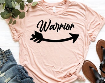 Camiseta de concientización sobre el cáncer, camiseta de guerrero, lazo gris, camiseta de cáncer cerebral, regalos para sobrevivientes de cáncer cerebral, camisetas de quimioterapia, camiseta de luchador contra el cáncer