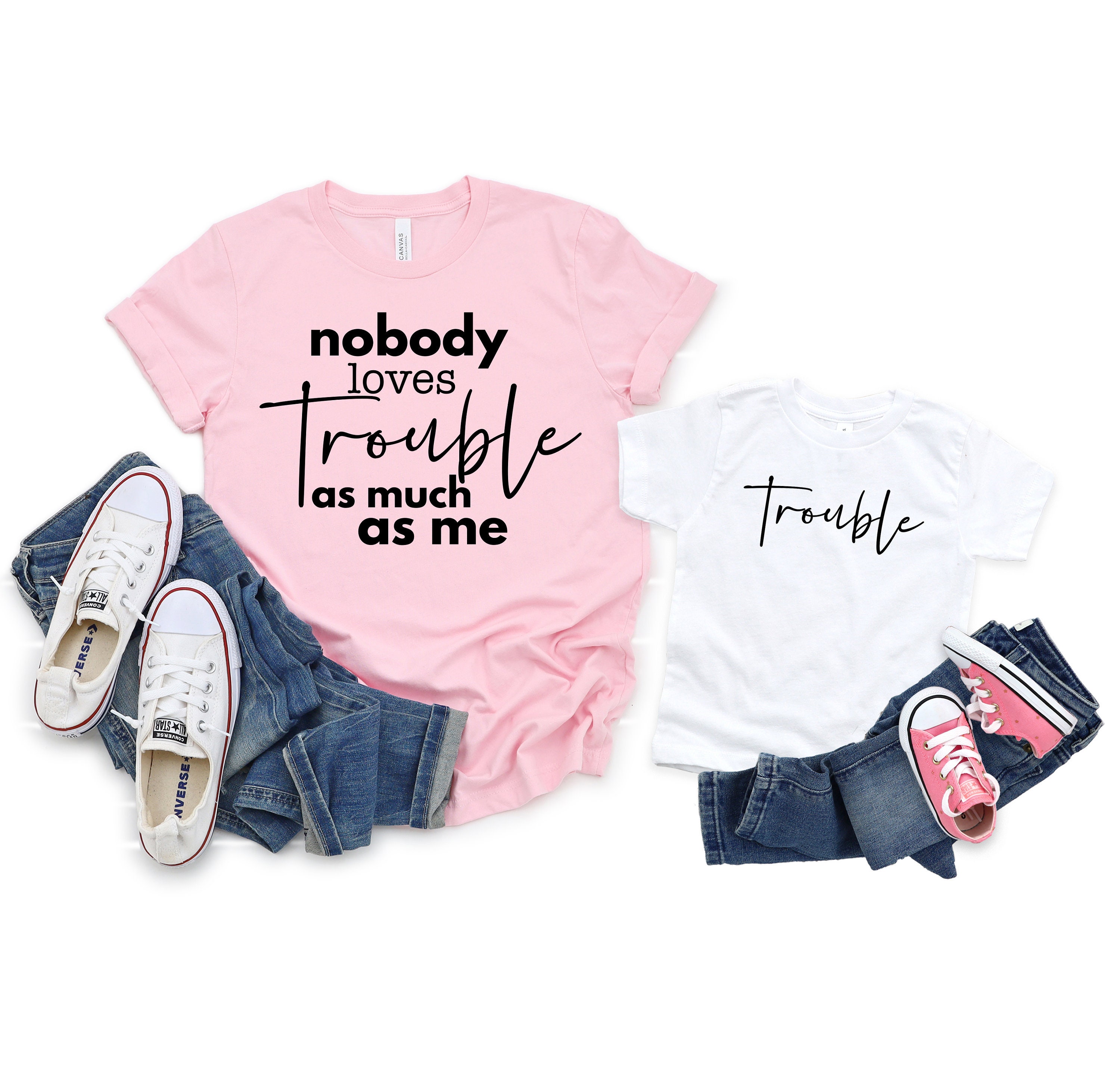 Trouble Maker Shirt Funny Mom Matching Tshirt Mommy and Me - Etsy Trouble Maker Shirt Funny Mom Matching Tshirt Mommy and Me - Etsy