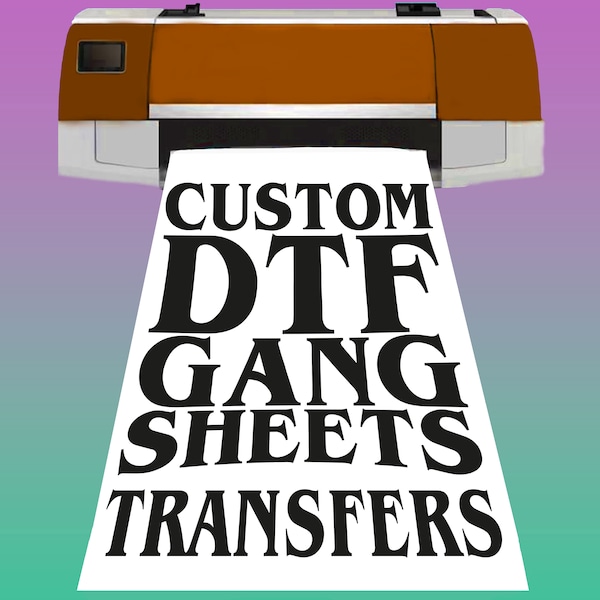 Benutzerdefinierte Transfer Sheet, Großhandels-Bulk benutzerdefinierte Dtf Transfers, Gang Sheet Print, bereit zum Pressen, direkt zum Film, personalisierter Hitzedruck