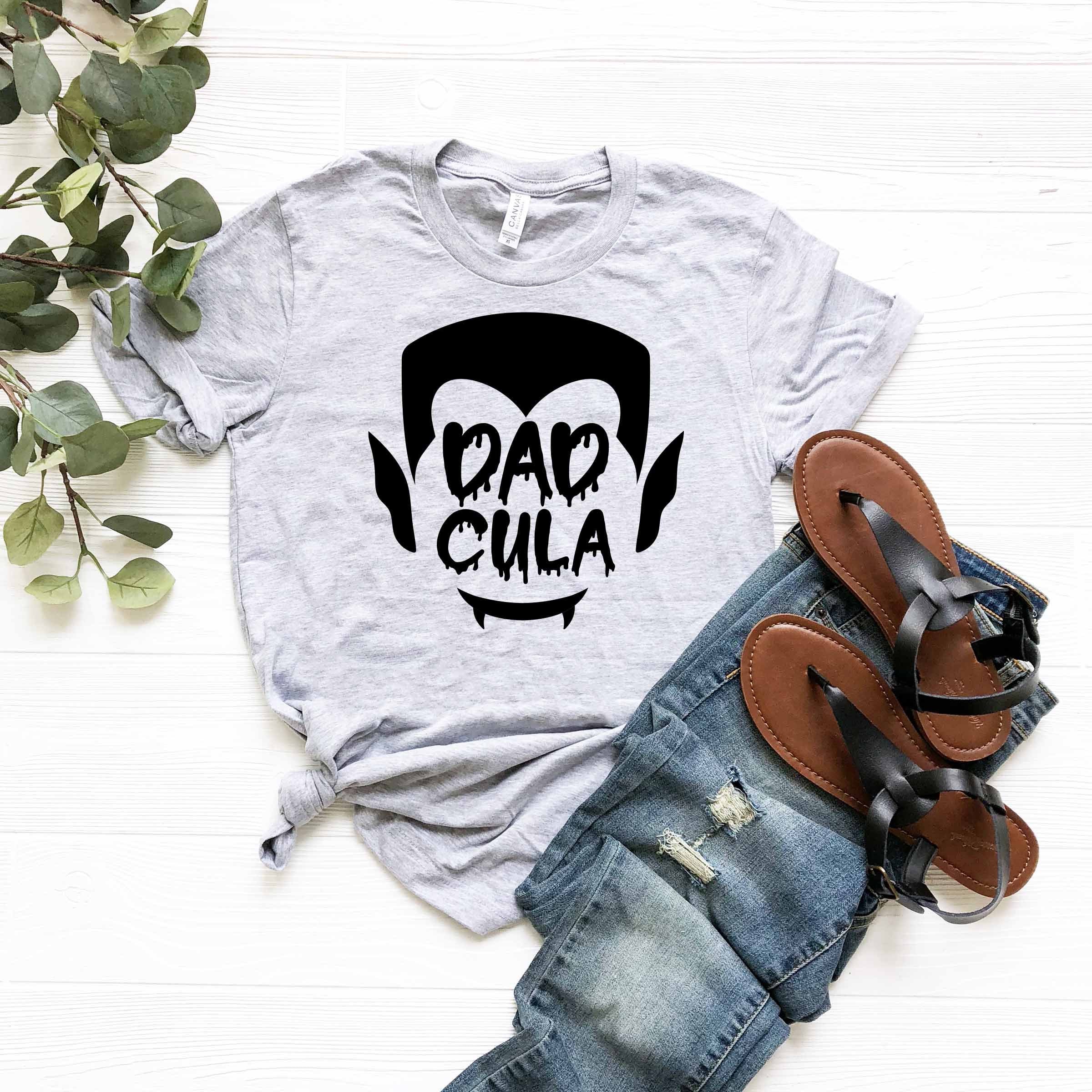 Dadcula Momster Halloween Family Group Matching Shirt ,Scary Halloween Costume Gift For Halloween Family Matching Tees, Halloween Kids Shirt