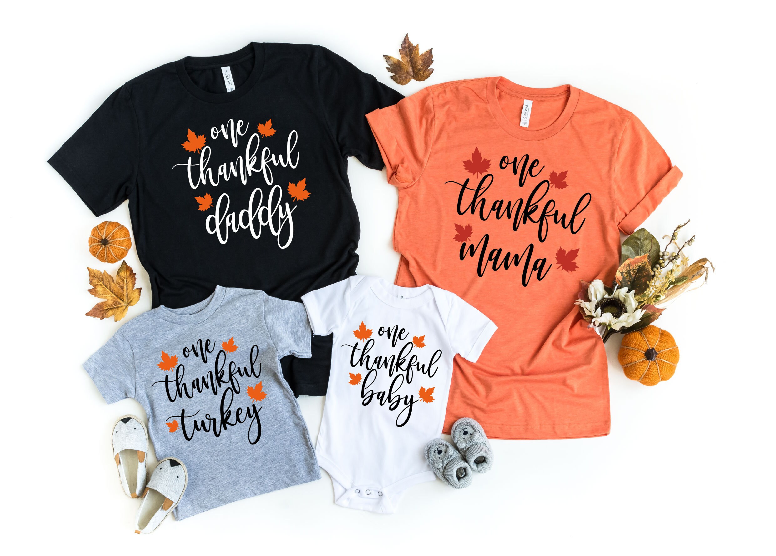 thankful family shirts