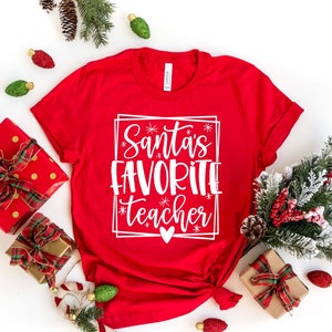 Christmas Instructor Gift Santa'S Favorite Yoga Teacher T-Shirt – Teezou  Store