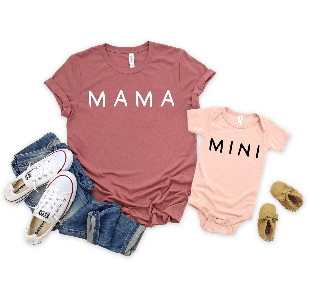 Mama and Mini Shirt, Mothers Day Mom and Daughter Outfit, Mommy Son ...