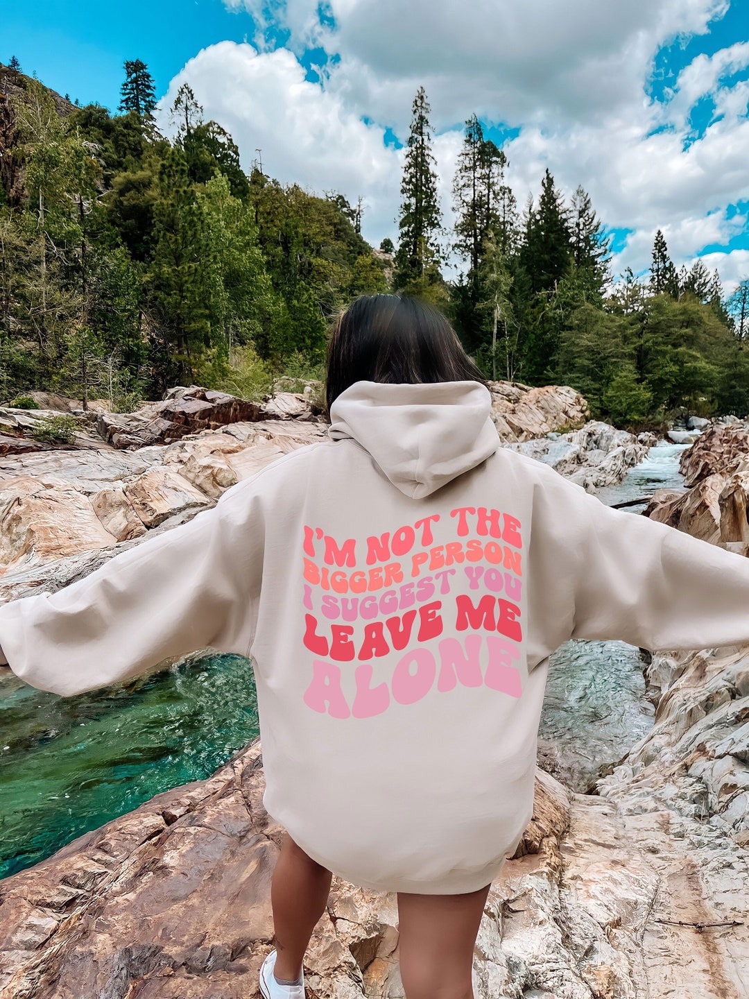 I'm Not the Bigger Person I Suggest You Leave Me Alone, Sarcasm Hoodie ...