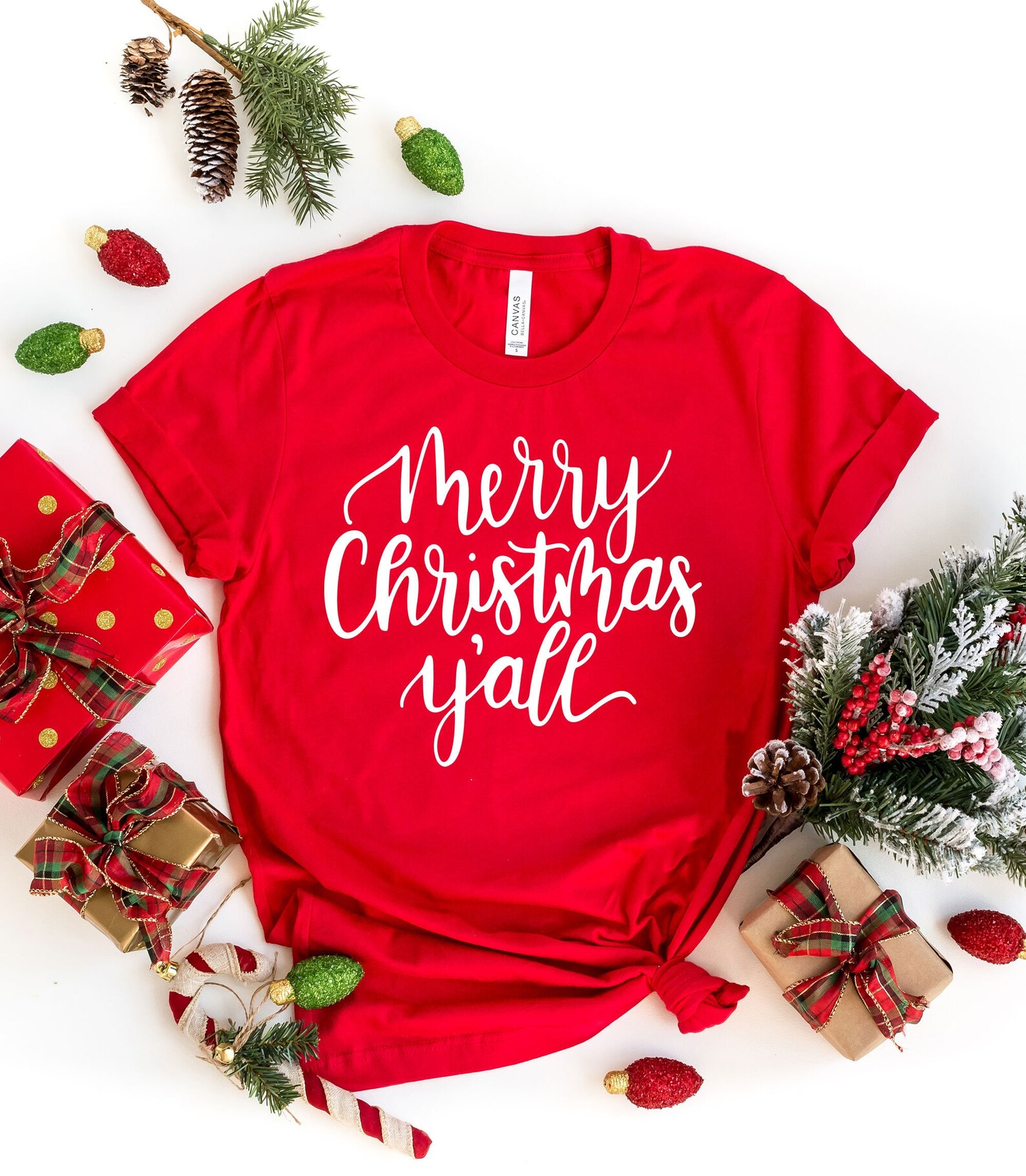 Merry Christmas Yall Shirt 