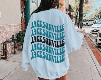 Funky Jacksonville Sweatshirt - Unisex - Funky Jacksonville Crewneck - DUUUVAL Sweatshirt - Trendy Aesthetic Sweatshirt - Duval County