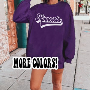 Retro Minnesota Sweatshirt - Unisex Sweatshirt - Cute Minnesota Crewneck