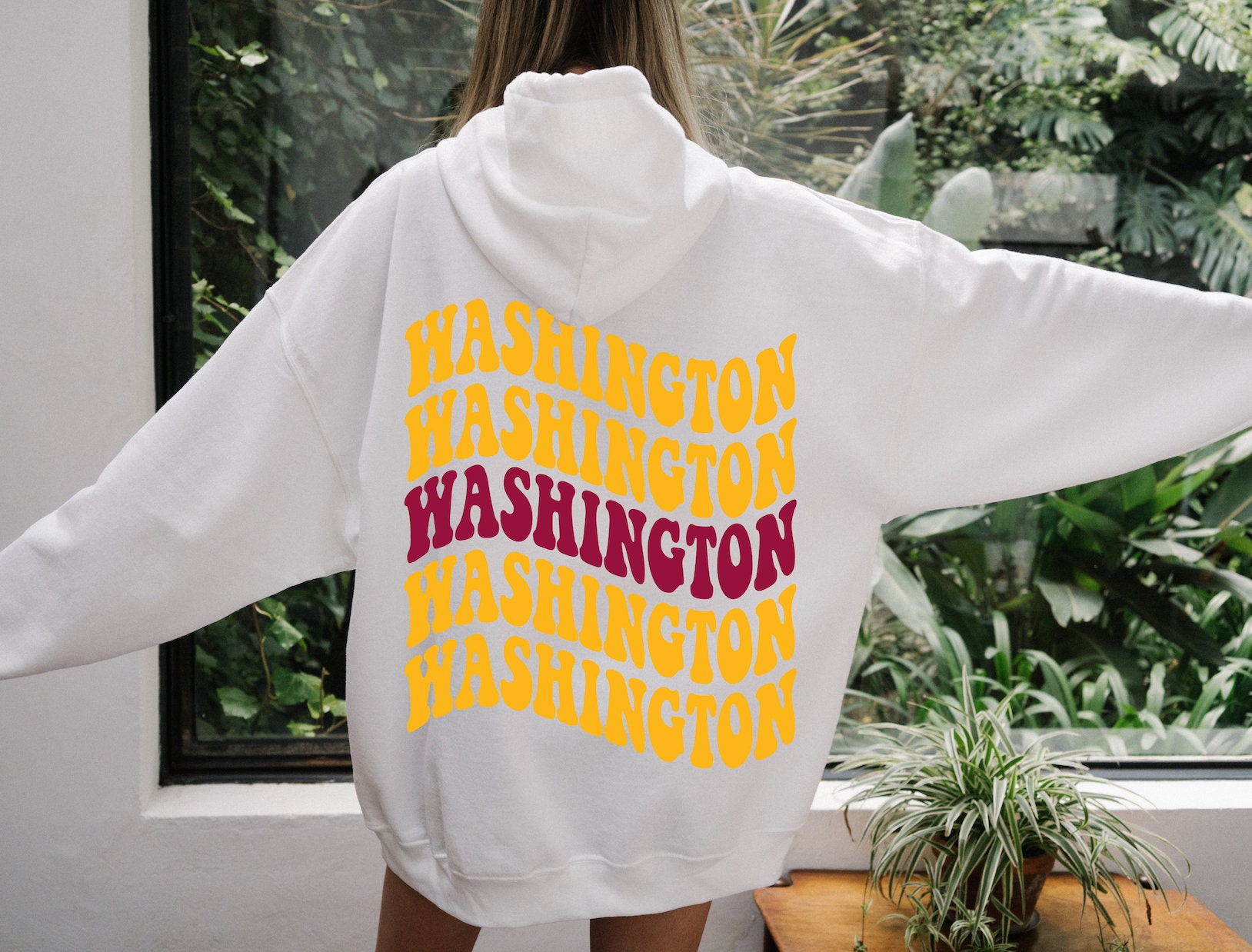 yellow university of washington sweatshirt