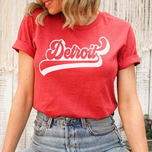 Retro Detroit Shirt - Unisex Shirt - Detroit T-shirt - Detroit Womens Shirt - Detroit Cute Shirt