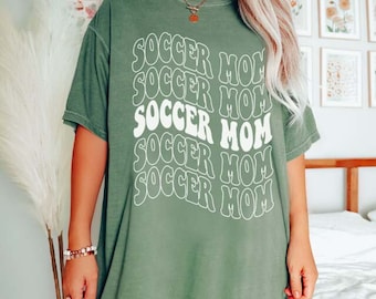 Comfort Colors Soccer Mom Shirt, Soccer Mama Shirt, Retro Soccer Shirt, Game Day Shirt, Soccer Mom Tee, Soccer Mom Outfit