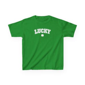 Lucky Tee, Irish Baby Tee, St Patrick's Day Baby Tee, Y2K Tee, Shamrock Tee, Girly top, St Paddy's Day, Irish tee, Green Tee image 7