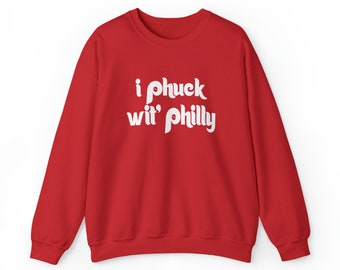 i phuck wit philly sweatshirt, Retro Philly Sweatshirt, Cute Philly Crewneck, y2k Philly Fan, Philly Gift, Oversized,2000s aesthetic