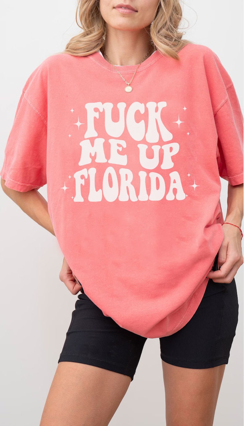 Fuck Me Up Florida Shirt, Comfort Colors, Florida Bachelorette Shirt, Spring Break Shirt, Funny Florida Shirt, Miami Bachelorette Shirt afbeelding 2