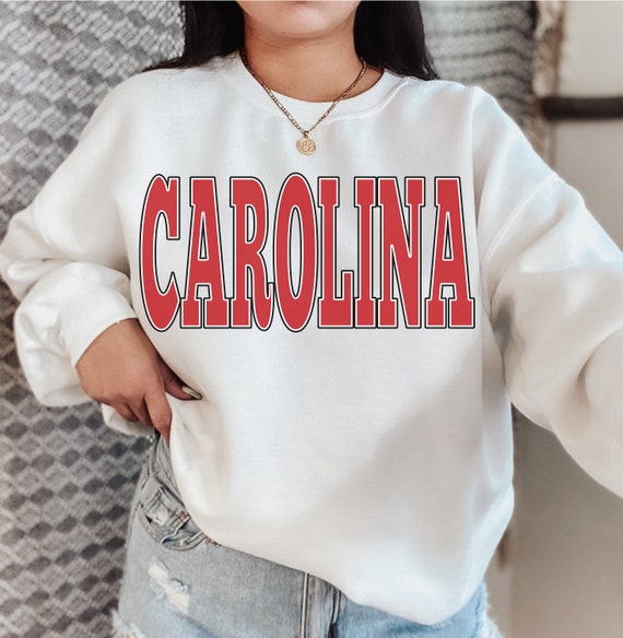Carolina Sweatshirt Vintage Carolina Crewneck Womens Crewneck