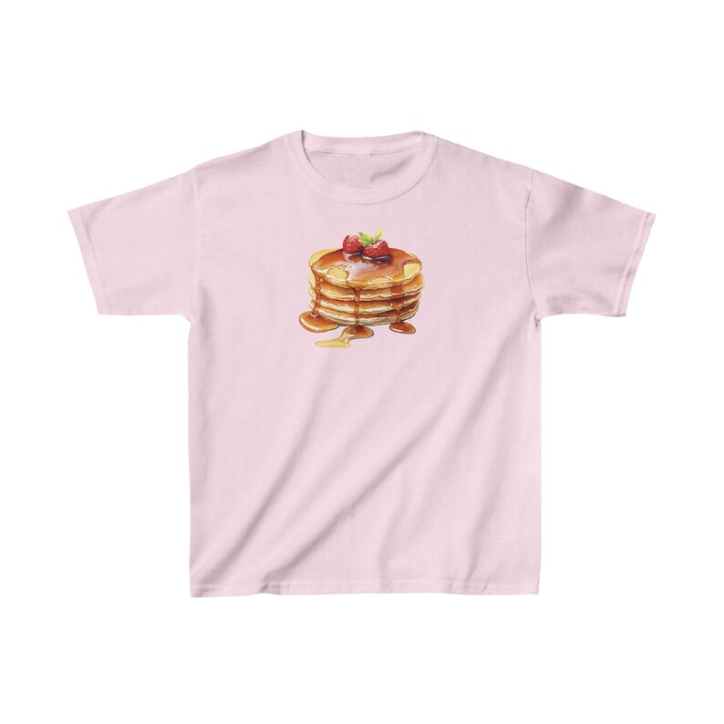 Pancakes Baby Tee, Pancakes Shirt, Breakfast Shirt, Vintage Tee, Pancakes Graphic T-Shirt, 2000s Aesthetic Tee, y2k tee, Gift For Her, 90s image 5