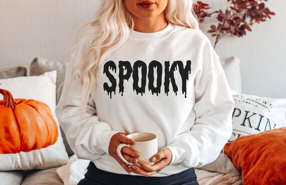 Spooky Sweatshirt, Spooky Crewneck, Halloween Sweatshirt, Spooky Season, Retro Halloween Shirt, Fall Shirts, Fall Apparel, Fall Sweatshirt