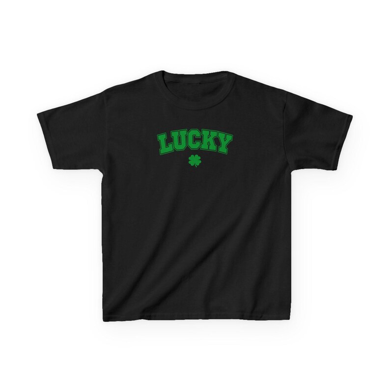 Lucky Tee, Irish Baby Tee, St Patrick's Day Baby Tee, Y2K Tee, Shamrock Tee, Girly top, St Paddy's Day, Irish tee, Green Tee image 4