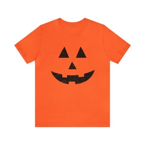 Camisa de cara de calabaza de Halloween, camisa de Halloween, camisa espeluznante, camiseta retro de Halloween, camisa de calabaza, camiseta de otoño otoño imagen 2