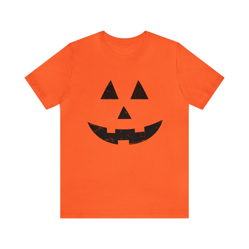 Camisa de cara de calabaza de Halloween, camisa de Halloween, camisa espeluznante, camiseta retro de Halloween, camisa de calabaza, camiseta de otoño otoño imagen 2