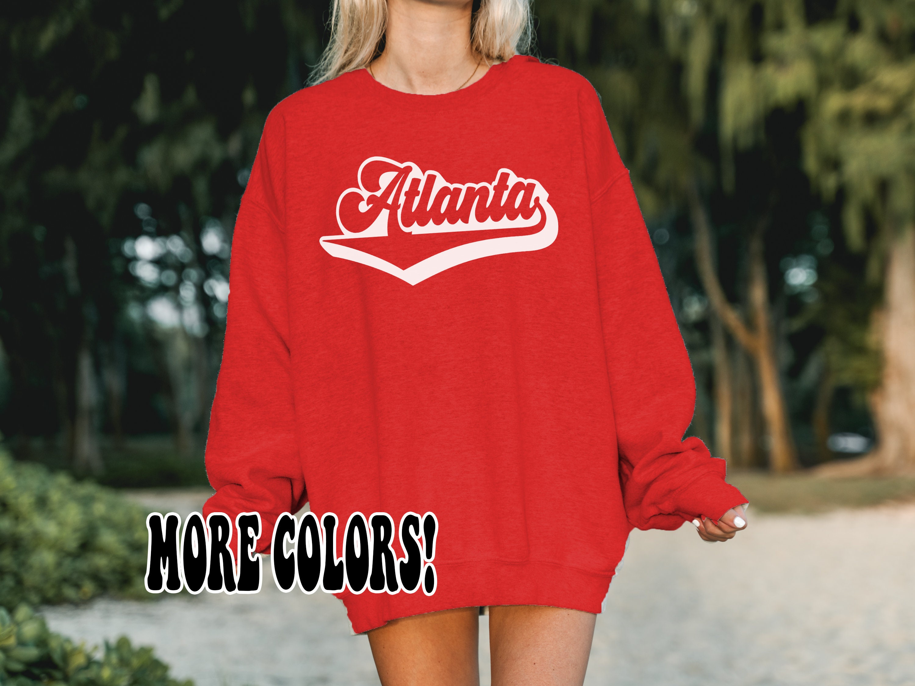 Atlanta Retro Retro Atlanta Sweatshirt, Womens Atlanta Sweatshirt,atl Shirt,cute ...