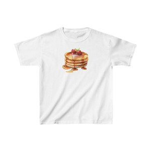 Pancakes Baby Tee, Pancakes Shirt, Breakfast Shirt, Vintage Tee, Pancakes Graphic T-Shirt, 2000s Aesthetic Tee, y2k tee, Gift For Her, 90s image 2