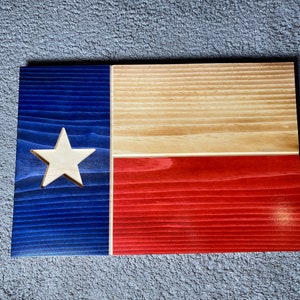 Wooden Texas Flag - Medium