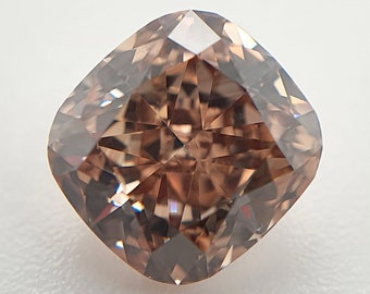 1.00crt Natural Fancy Cognac Colour Cushion Diamond