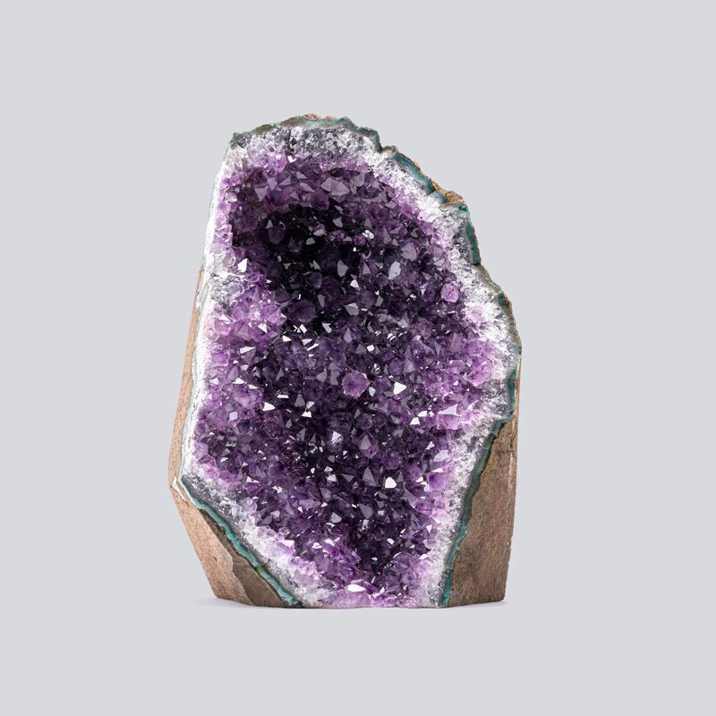 EMPORION Large Natural Amethyst (8 lb to 10 lb) Crystal Clusters Stone from Uruguay Raw Geode Quartz - Deep Purple Color