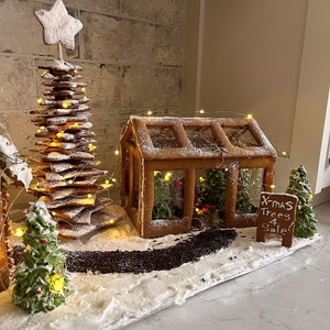 Greenhouse Gingerbread House Template