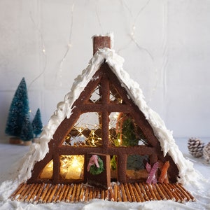 Chalet Gingerbread House Template