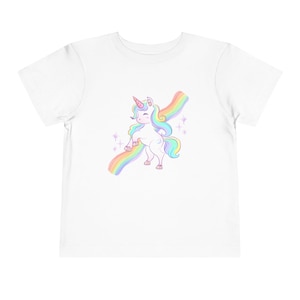 Magical Unicorn Toddler Tee, Cute Kids T-Shirt, Rainbow Unicorn Shirt, Birthday Gift for Girls, Fun Playwear