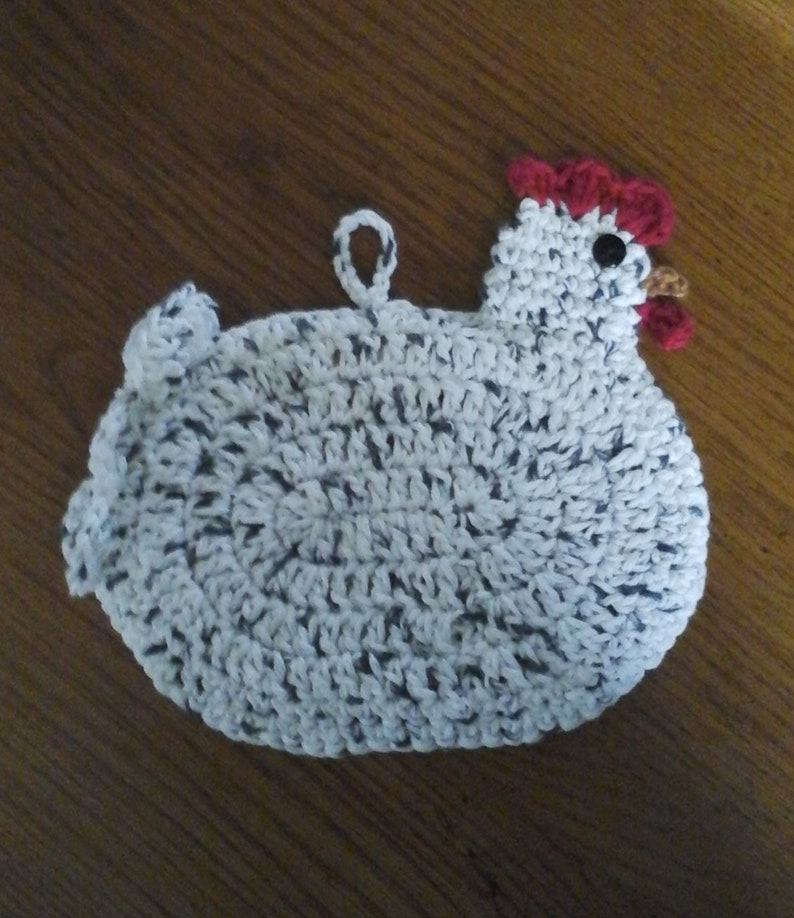 Crochet Pattern Chicken Potholder PDF