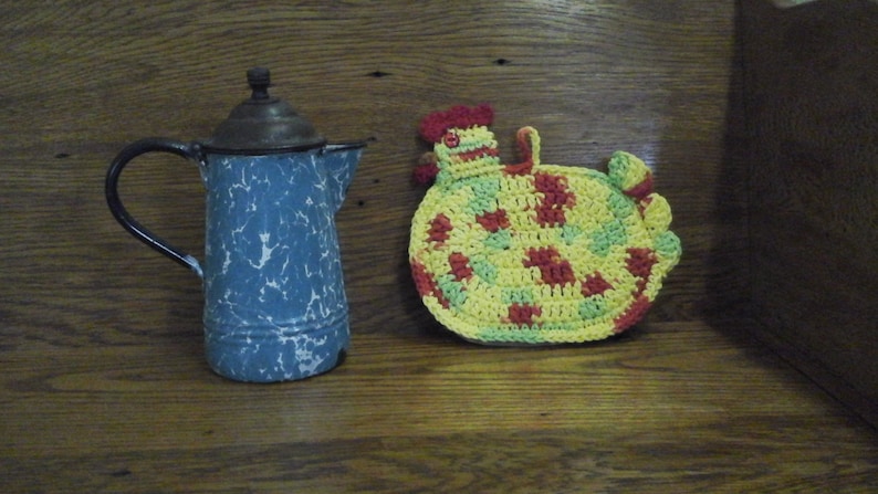 Crochet Pattern Chicken Potholder PDF