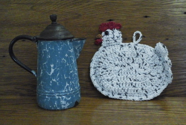 Crochet Pattern Chicken Potholder PDF