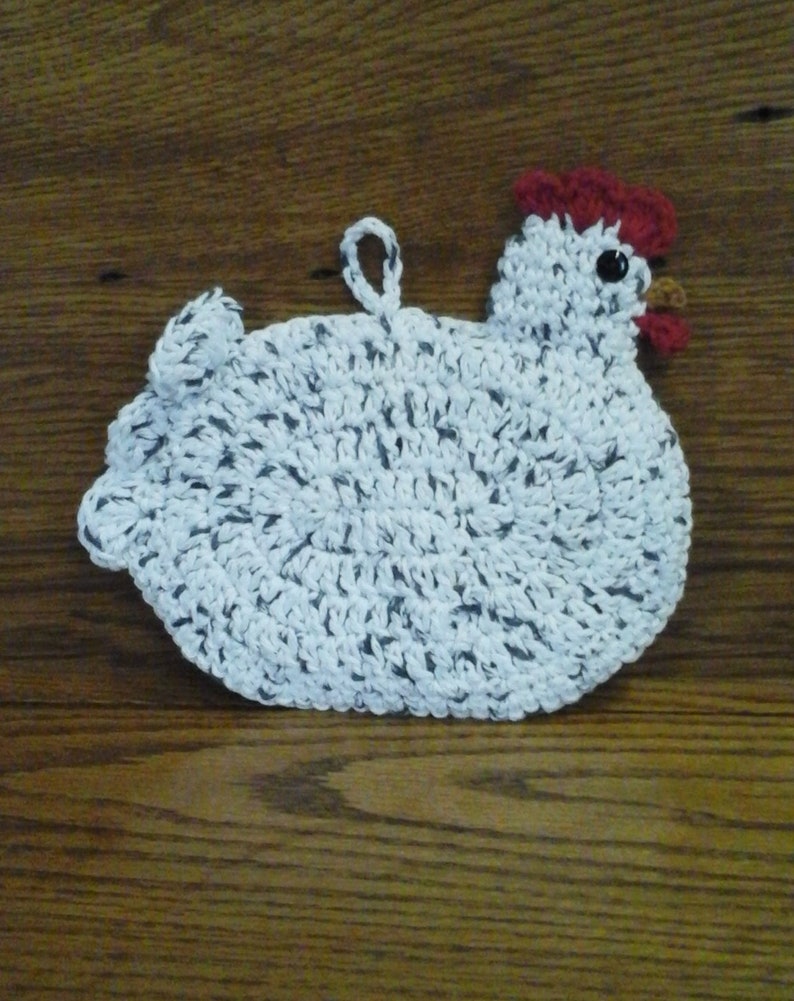 Crochet Pattern Chicken Potholder PDF