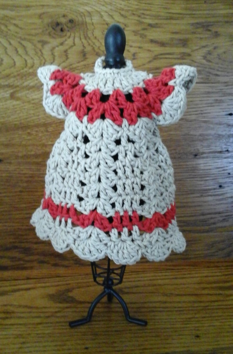 Crochet Dress Potholder Pattern