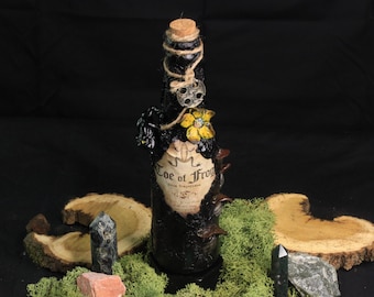 手作りファンタジー薬瓶：リサイクルガラス製ポーション小道具 - Lorewoven Art