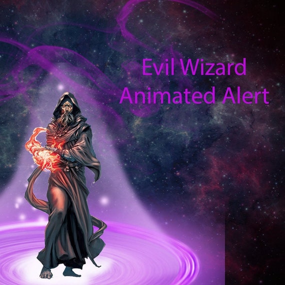 Evil Wizard Anime Alert Twitch Alert Pixel Alert - Etsy