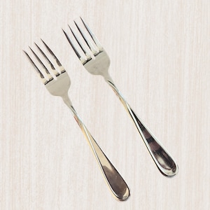 Onieda USA Flatware, Flight Reliance Pattern, Salad Fork, Set of 2, Silverware, Stainless Steel Cutlery, Replacement