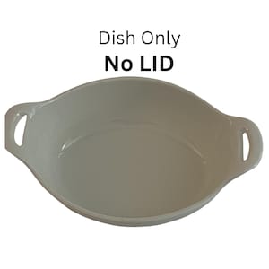 Grace's Pantry Casserole Dish, Oven Safe, White Dish, Cookware, Missing Lid