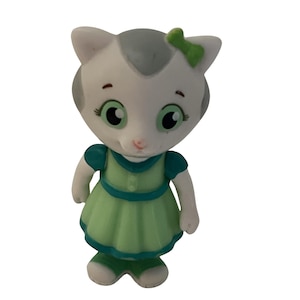 Daniel Tiger's Neighborhood Toy Figure, Katarina Kitty Cat, Cake Topper, Miniature Toy, Played with Condition