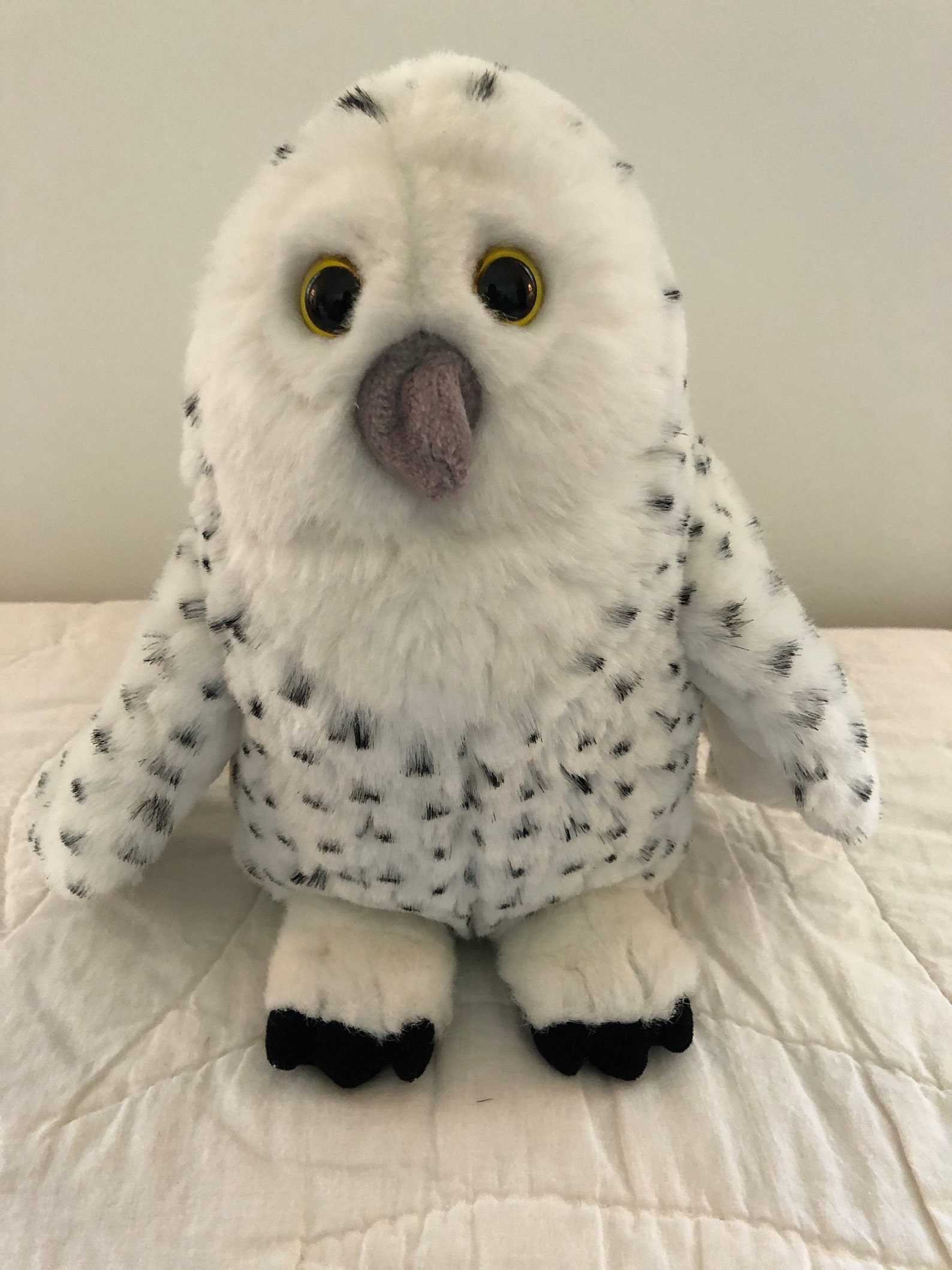 Owl JAAG Plush Stuffed Animal Black and White 11 inch Toy | Etsy