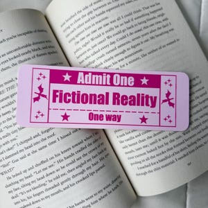 Romantasy Ticket Bookmark - Gift for Book Lover - Bookmarks - Bookish Merch